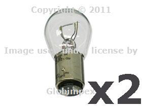 Bmw e30 e32 e34 e36 bulb 12v-21/5w brake/tail light (2) + 1 year warranty