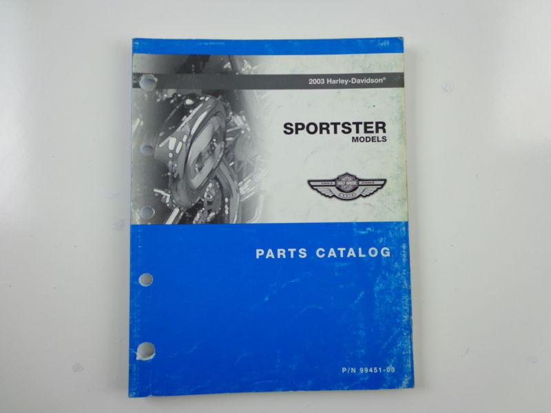 Harley davidson 2003 sportster models parts catalog 99451-03