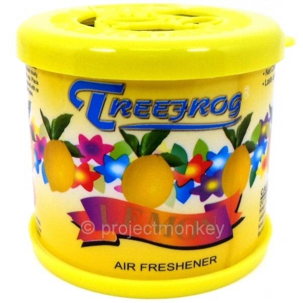 Treefrog lemon air freshener can cannister scent fragrance auto car home office