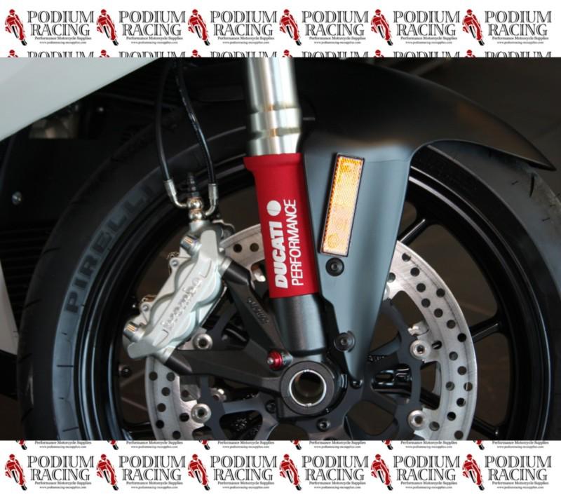 Fork protectors for ducati 1198 1198s 1198r - red