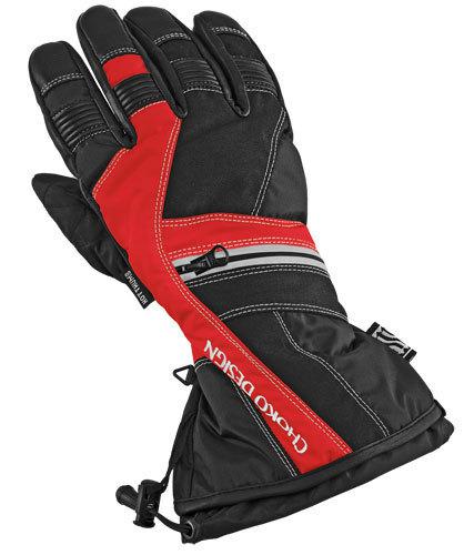 Choko extreme touring snowmobile glove red medium