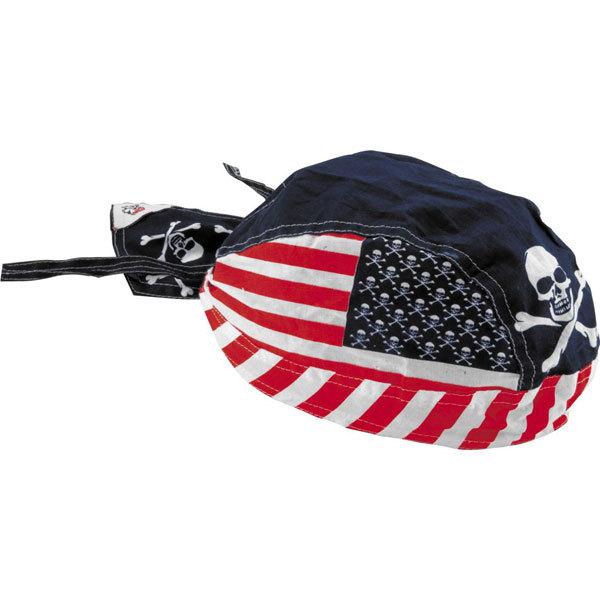 Zan headgear patriotic skull flydanna headwrap