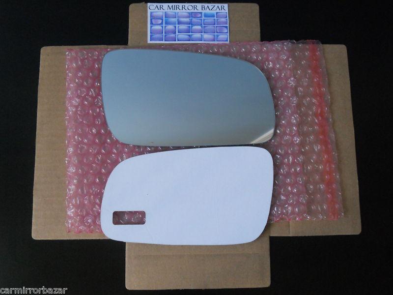 Audi a4 a6 volkswagen golf jetta mirror glass passenger side rh + adhesive 501rc