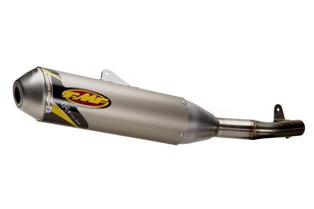 Fmf racing q4 slip-on exhaust anodized aluminum husqvarna txc450 2010-2012