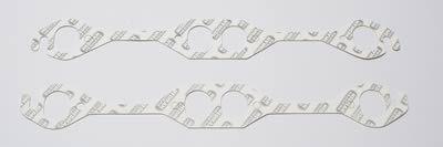 Hedman hedders exhaust gaskets header high-temperature white oval port chevy sb