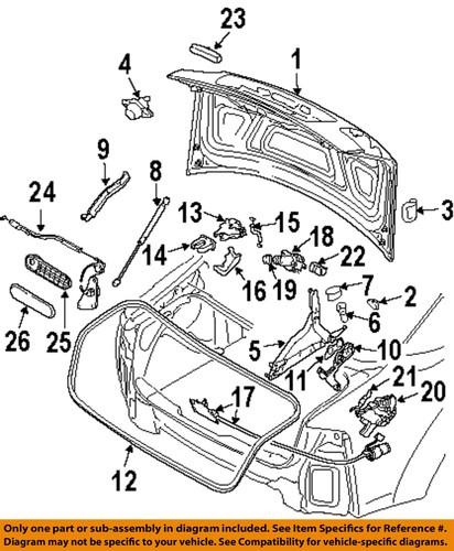 Audi oem 4e0827852h trunk lid pull down motor