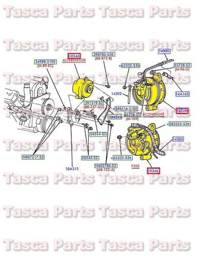 New oem alternator mounting bracket 4.2l e150 e250 f150 & heritage / svt mark lt