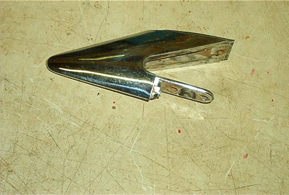 1961 cadillac rear top fender chrome only i side