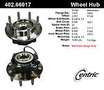 Centric parts 402.66017e front hub assembly