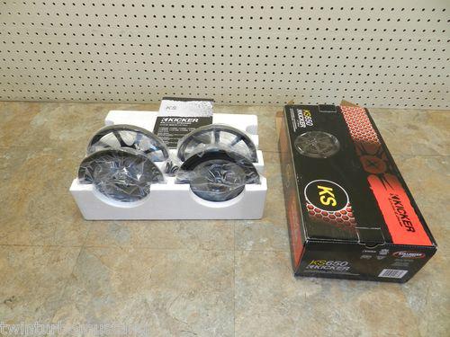 Kicker ks650 ks65 ks 6.5" 390w 2-way pair car stereo speakers new 6.5 6.75" inch