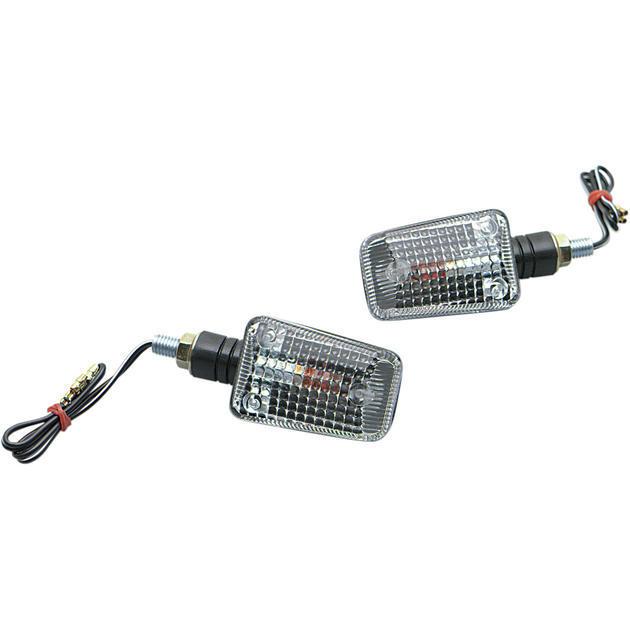 K&s mini-stalk marker light set single filament black clear