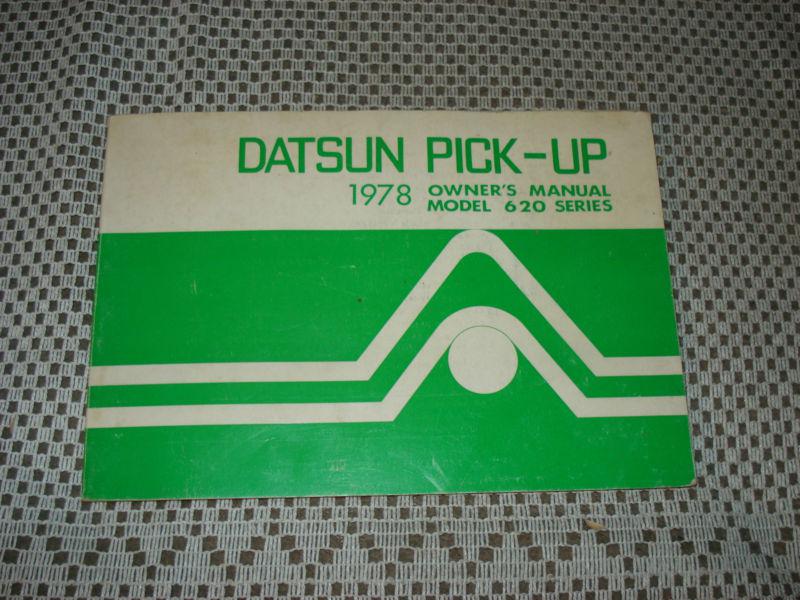 1978 datsun truck owners manual glovebox book original wow