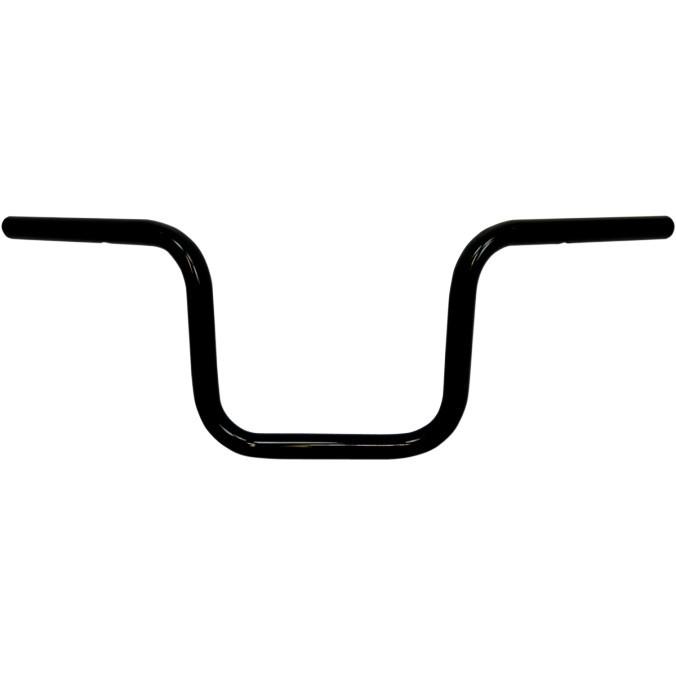 Todd's cycle 0601-2094 beater bar handlebars 8" rise gloss black 1" bars