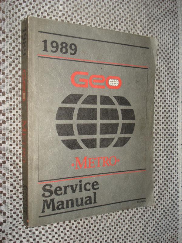 1989 geo metro service manual original gm shop book !! rare oem repair