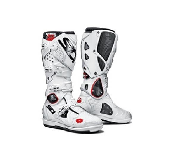 Sidi 2014 crossfire 2 srs motocross dirt bike boots size 12.5 white black