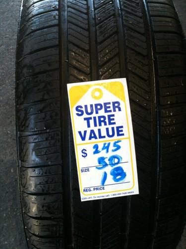 1 used run flat goodyear ls2 tire size 245/50/18 100vr in good condition-9/32   