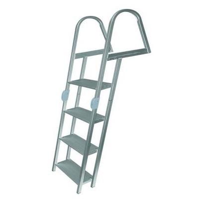 Dock ladder aluminum 4-step folding