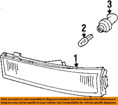 Lincoln oem 2w4z15a201aa side marker lamp