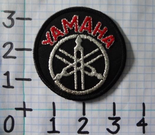 Vintage nos yamaha motorcycle patch from the 70's 007