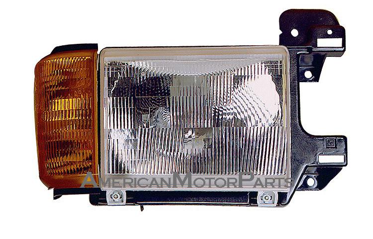 Right passenger side replacement headlight w/ corner lamp ford f150 f250 f350