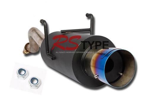 Bolt on black  muffler ~94-01 integra 4 doors 'blue tip axleback exhaust