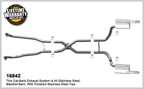 Magnaflow 16842 chevrolet corvette stainless cat-back system performance exhaust