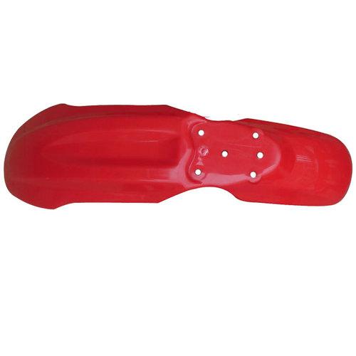 Red pit front plastic fender mud plate f/ honda crf70 ssr dirt bike