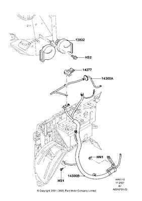 4l1z14300ba ford cable assy - battery to battery