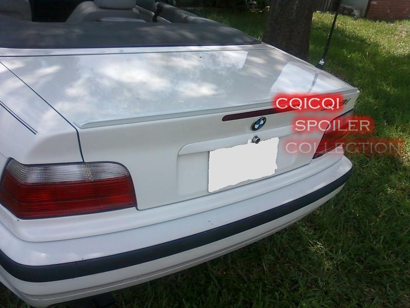 Unpainted trunk lip spoiler for bmw e36 convertible ◎