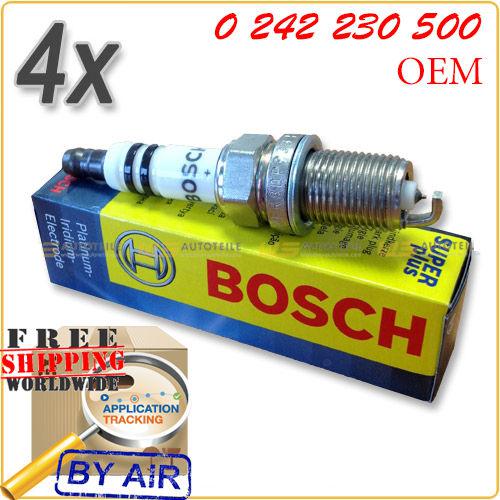 4x bosch zündkerze spark 0242230500 fr8dpp33+ mercedes w202 w203 s202 s203 cl203