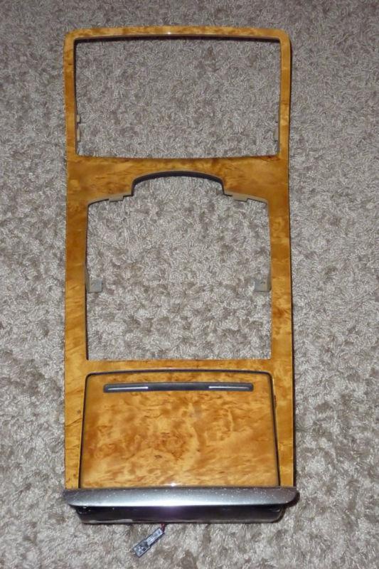 2004-2010 audi a8 center console trim bezel wood grain oem