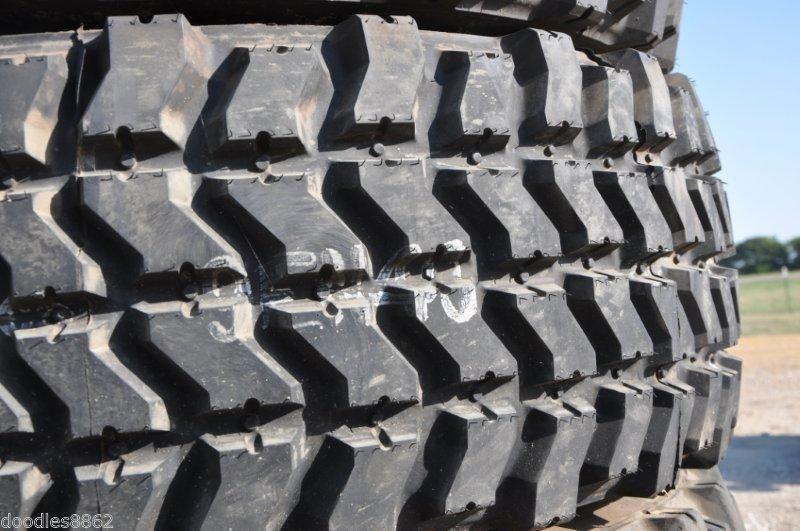 New 4 goodyear mvt 395/85r20 tires on 10 hole budd wheels 46 tall 100% 5 ton