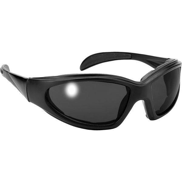 Black / smoke lens smoke lens pacific coast chopper padded sunglasses