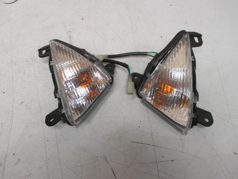 09-11 kawasaki zx6r zx 6r front turn signals blinkers oem used 