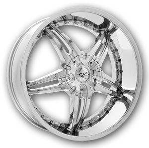 Bzo elite 22x8.5 chrome blank +38mm 78.1mm