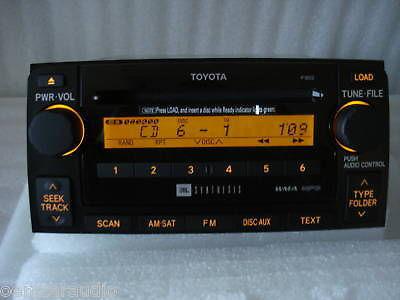 06 07 08 09 toyota 4runner jbl synthesis radio stereo 6 disc changer cd player 