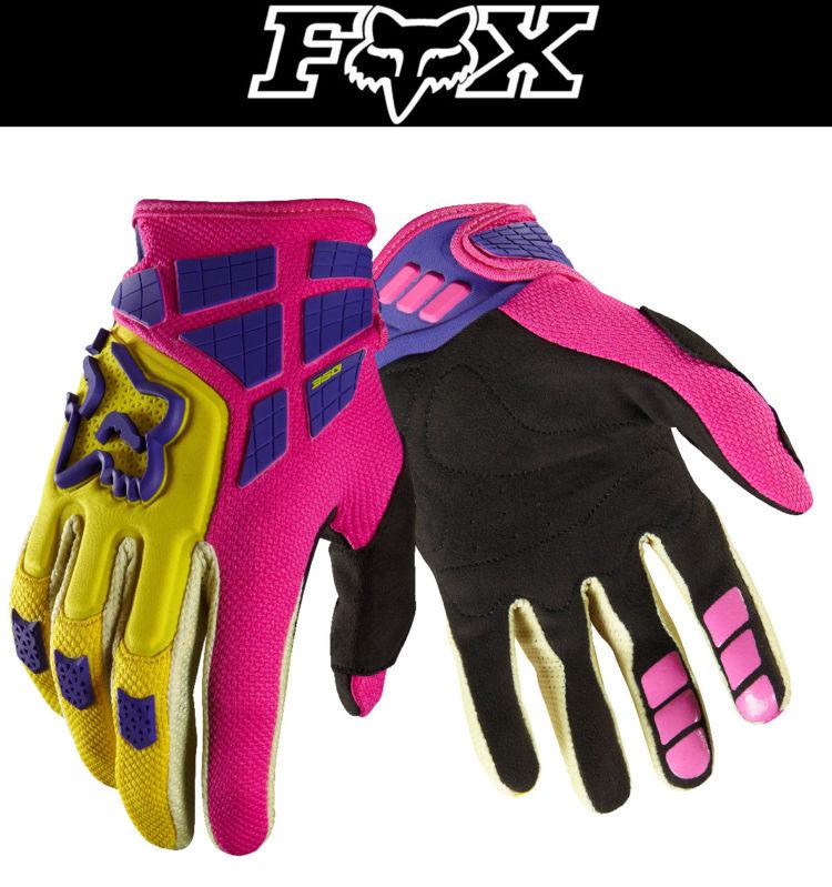 Buy Fox Racing 360 Flight Yellow Pink Dirt Bike Gloves Motocross MX ATV ...