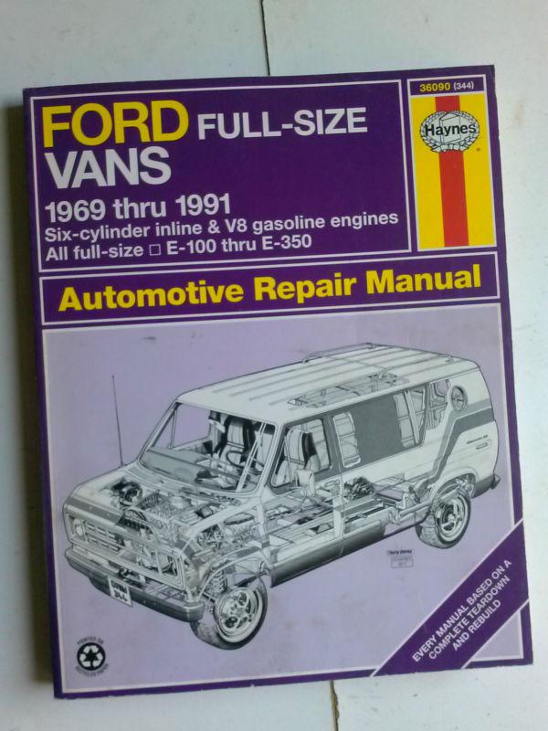 Haynes repair manual ford full size vans 1969-1991