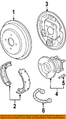 Saturn oem 19157422 brake pad or shoe, rear/drum brake shoe