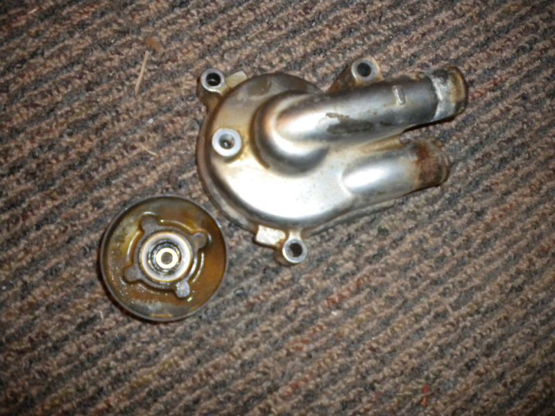 00 kawasaki kvf 400 prairie 4x4 auto water pump impellar w/cover 