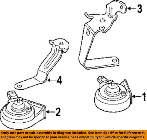 Volkswagen oem 3c0951223e horn-high note horn