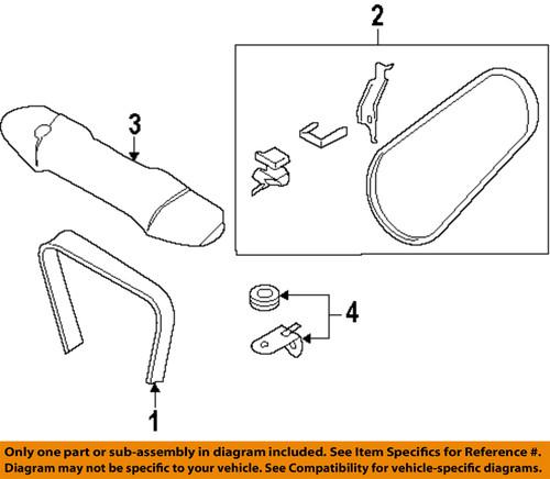 Subaru oem 809218450 accessory drive belt/v-belt/fan belt