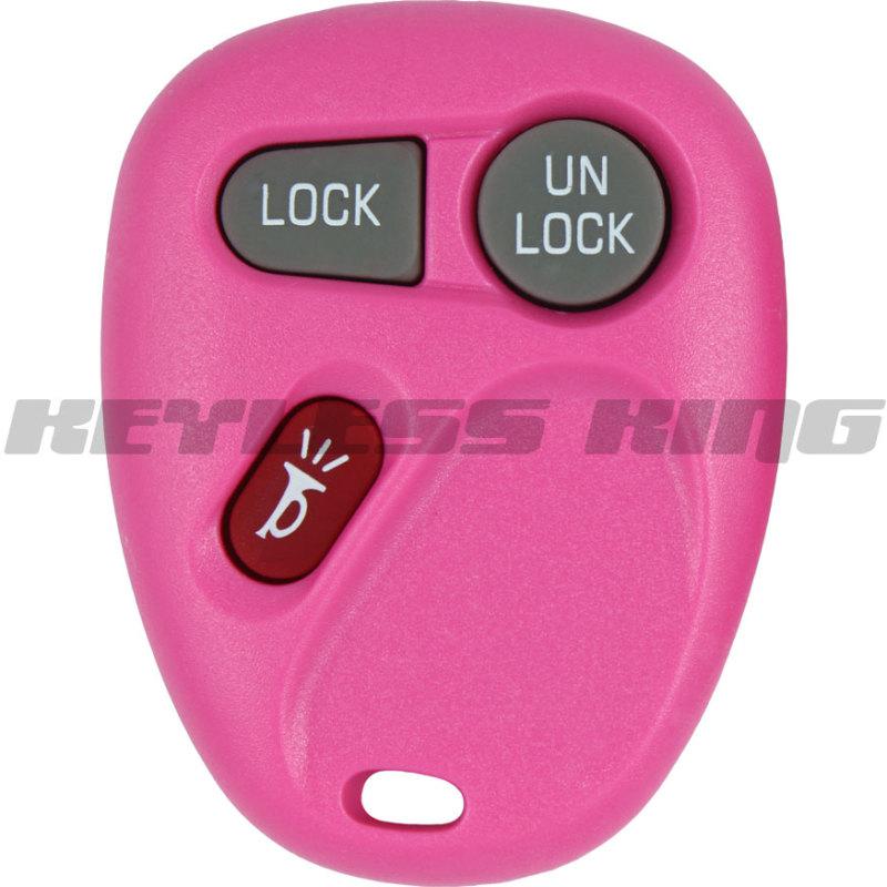 New pink replacement keyless remote key fob clicker transmitter for gm 15042968