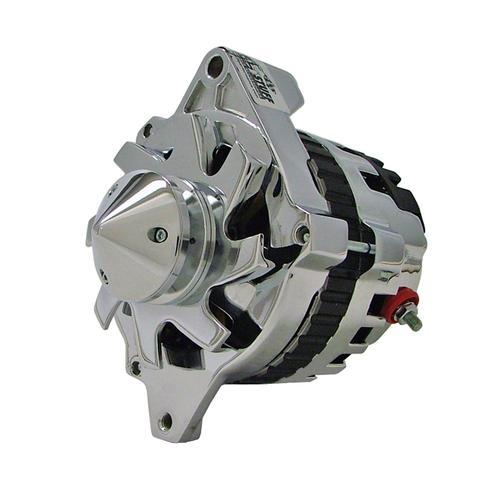 Tuff stuff silver bullet alternator 160 amps chrome plated 12v gm cs130 case