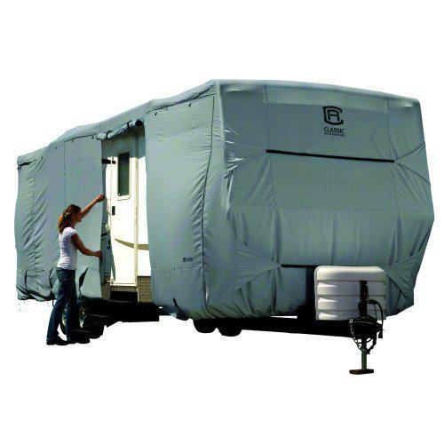 Arctic blue 80-138 permapro travel trailer cover - 27-30' x 118"