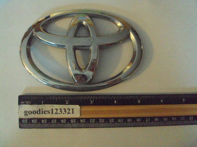 Toyota chrome emblem #75432-00000  5 1/4" x  3 1/2"