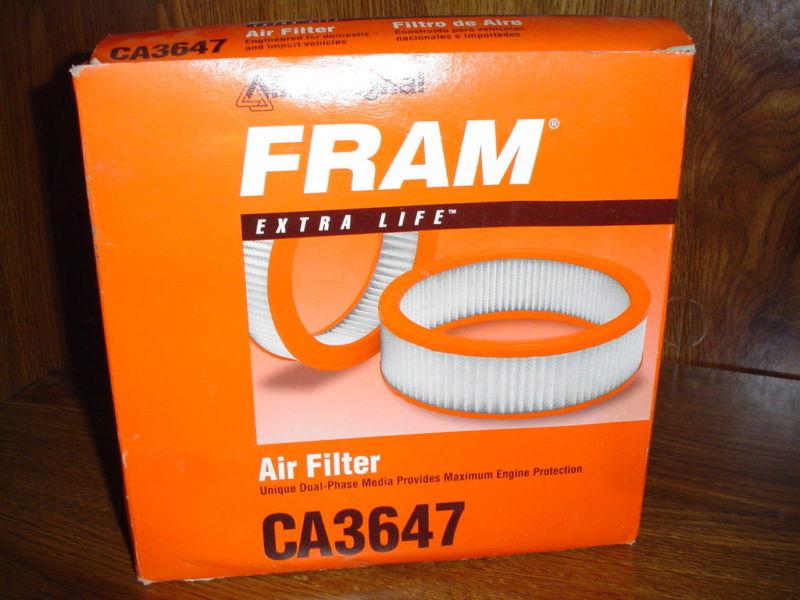 New fram extra life air filter ca3647 allied signal new in box