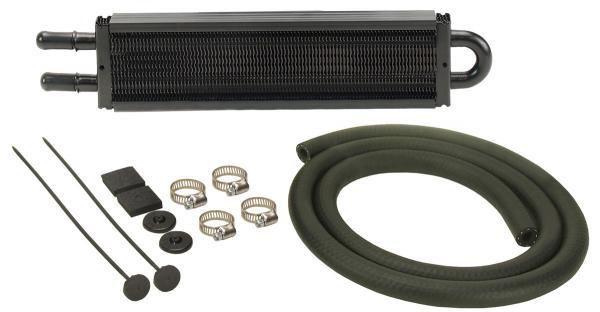 Tube & fin 13" 2 pass power steering cooler kit with 11/32" barb inlets 13200