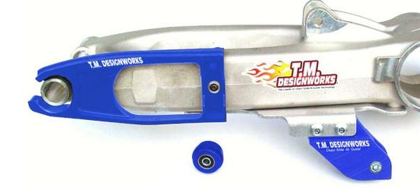 Tm designworks slide-n-guide kit blue for yamaha raptor 700