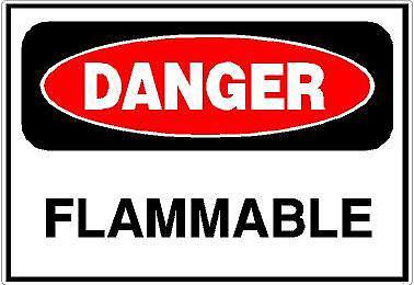 Danger- flammable decals